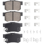 ILONPA rear pads front view showing fitment and clean finish for easy replacement
