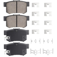 ILONPA rear pads front view showing fitment and clean finish for easy replacement