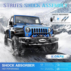 ILONPA rear struts side profile highlighting durable construction and stable damping