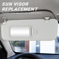 ILONPA visor vanity mirror open showing clear glass for quick appearance checks benefit