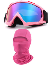 immoono pink goggles front view showing clear protection benefit