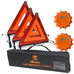 iMonse front packaging showing triangles kit and clear storage case for quick access