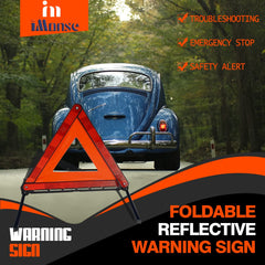 iMonse LED road flare held and lit to increase roadside awareness