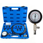 IMSTMTER front view of complete oil pressure gauge kit showing contents and brand for easy identification