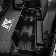 InnoCaptain front view of underseat storage showing fitted design and easy access
