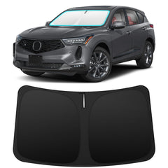 INSAUTO front view showing perfect Acura RDX fit and full windshield coverage