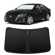 INSAUTO front view showing custom fit on Nissan Altima windshield, protects interior