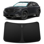 INSAUTO sun shade installed in Mazda CX50 front windshield lowering cabin heat