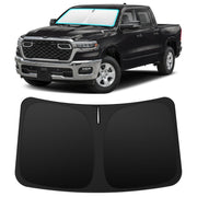 INSAUTO front view on Dodge RAM 1500 showing full windshield coverage and protection
