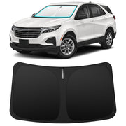 INSAUTO front windshield shade showing perfect Equinox fit and full coverage