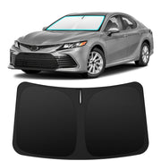 INSAUTO front view showing custom-cut Camry windshield coverage and protection