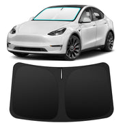 INSAUTO front view showing precise fit on Tesla Model Y and Model 3 for full coverage