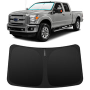 INSAUTO front view installed on Ford F250 windshield protecting dash