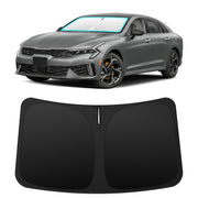 INSAUTO sun shade installed in Kia K5 windshield keeps interior cool