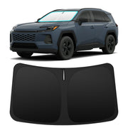 INSAUTO front view installed on 2026 RAV4 windshield showing precise fit and coverage