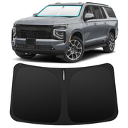 INSAUTO front view on Suburban showing full windshield coverage and protection