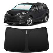 INSAUTO front view on Toyota Sienna windshield showing full coverage and cooling benefit
