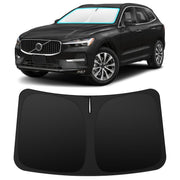 INSAUTO front-fit on Volvo XC60 showing full windshield coverage and sun protection