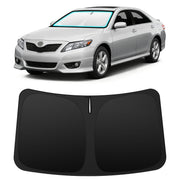 INSAUTO front view showing custom-fit windshield coverage and precise edges protection