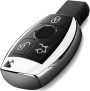 Intermerge front profile showing snug fit and stylish silver finish, protects key from scratches