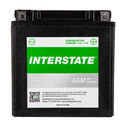 Interstate Batteries YIX30L-BS front view showing compact rugged case and terminals for reliable starts