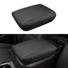 INTGET front view of center console cover showing fit and sleek look, improves cabin protection