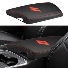 INTGET front view of console cover showing fit and red stitch benefit of style