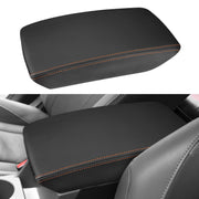 INTGET front view console cover showing orange stitching and clean fit
