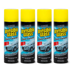 Invisible Glass front can showing label and spray nozzle, clear identification benefit