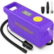 inzeetor front profile showing compact portable compressor and quick-access controls benefit: easy storage