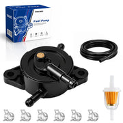 Ionela front view fuel pump showing ports and mounting tabs for easy replacement