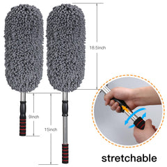 IPELY close-up of microfiber head texture capturing dust for scratch-free care