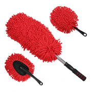 IPELY red duster front view showing kit and colors, quick dust removal