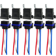 iRhapsody front view of five-relay kit showing compact waterproof housings and secure terminals for reliable switching