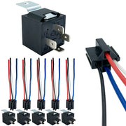 iRhapsody relays front view showing six-pack and harnesses for quick installation benefit