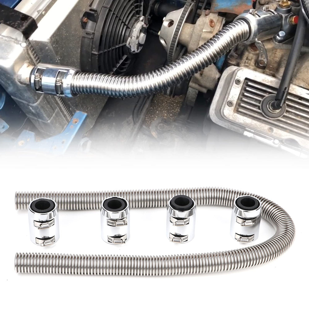 iRKY front view of complete hose kit showing parts and benefit of universal fit