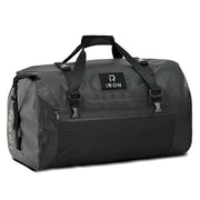 IRON JIA'S front view rolled closure showing secure waterproof seal