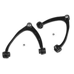 IRONTREE driver-side control arm close-up showing pre-assembled ball joint benefit