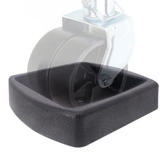 iSaddle front view of dual wheel dock showing fit and protection