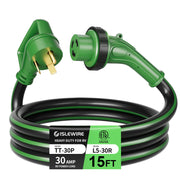 islewire front connector and cable showing plug shape and durable jacket benefit