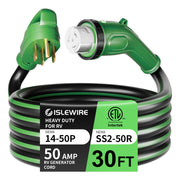 islewire front view of male and female connectors showing secure fit and durability