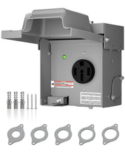 islewire front panel view showing weatherproof housing and label, durable protection