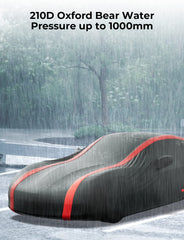 ISSYAUTO close-up of 420D Oxford fabric texture for water resistance