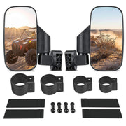ISSYZONE front view mounted mirror shows clear rear visibility benefit