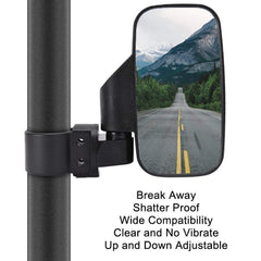 ISSYZONE mirror in use on trail improves rider awareness and safety