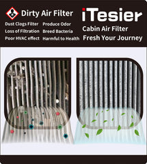 ITESIER installed engine filter in Ram 1500 bay demonstrating easy fitment