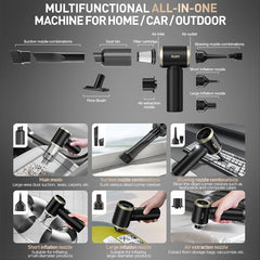 itutn long blower nozzle clearing vents and dust for quick detailing