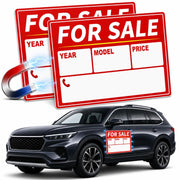 IUDER front view of two for sale magnets showing bold lettering and layout, clear visibility