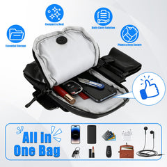 IUVWISN inner compartments displaying organized pockets for phone and tools