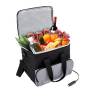 Ivation front view showing cooler bag and neat organization benefit